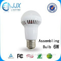 6w led bulb assembly 500lm,CE&RoHS approval 50000hours